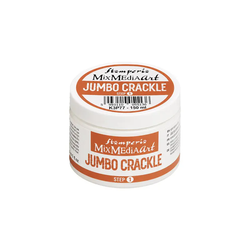 Stamperia Mix Media Art – Jumbo Crackle Transparent Step 1 – 150 ml (K3P77)