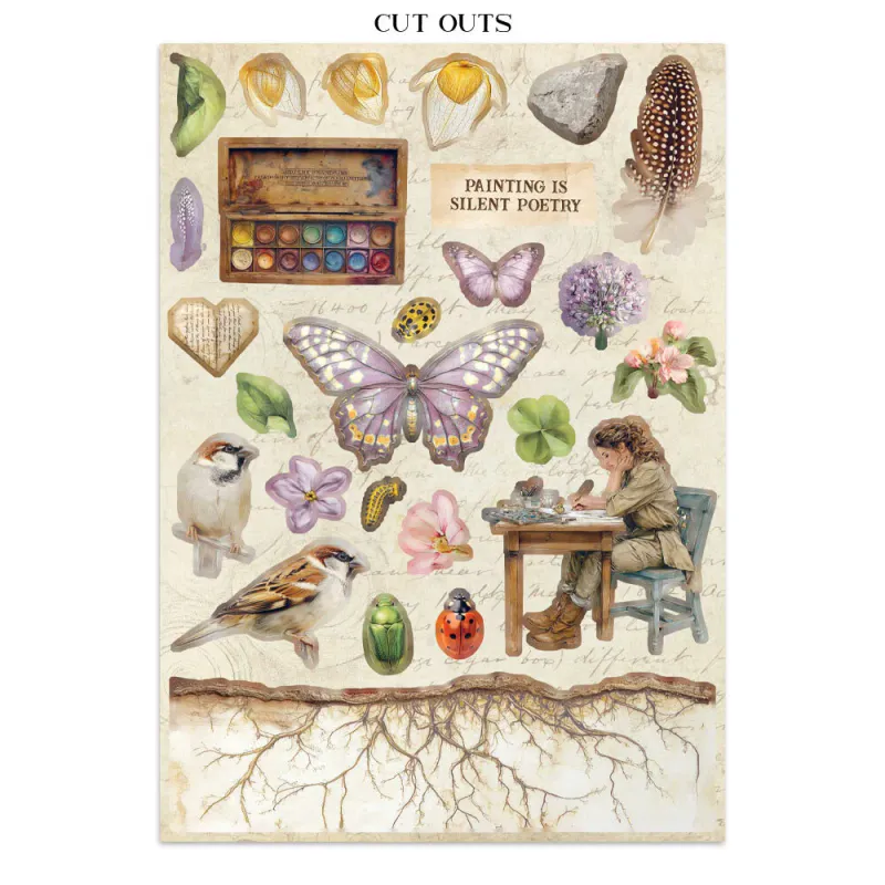 Stamperia – All Around Junk Journal Stickers, Backgrounds & Cut-Outs