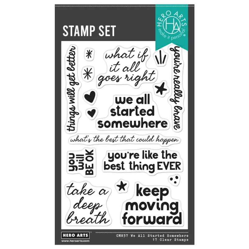 Hero Arts – What A Ride Clear Stamp Set “We All Started Somewhere”