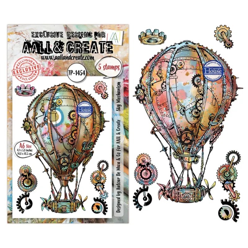 AALL & Create – Sky Mechanism A6 Stempelsett by Autour De Mwa & Co