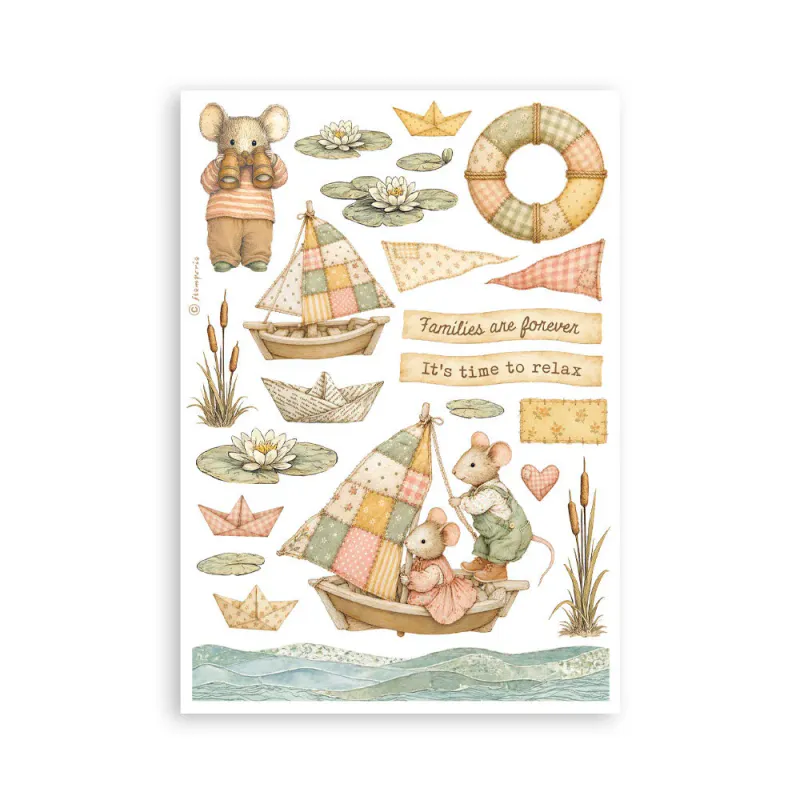 Stamperia – Cozy Family Washi Pad A5 – 8 ark