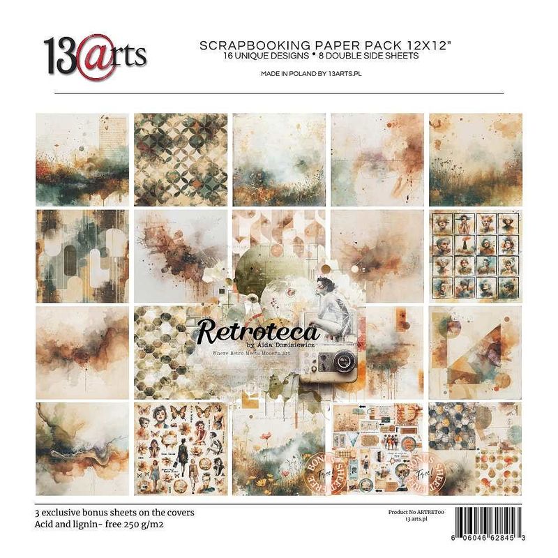 13@rt Retroteca Paper Pad 12x12