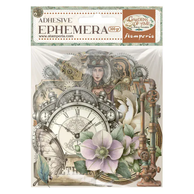 Hovedbilde Stamperia Gardens of Time Ephemera – 40 pcs